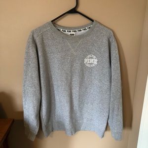 VS PINK grey crew neck